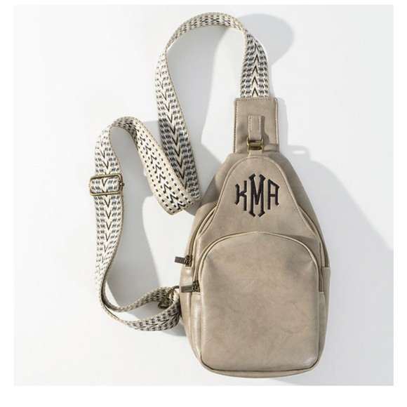 Sling Tote with Initals - Picture 2 of 4